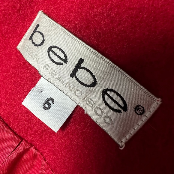 Bebe Vibrant Red Blazer - Picture 3 of 9